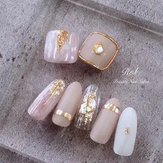 ネイル モチの良さ◉ フィルインネイル♡のネイルデザイン