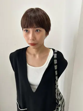 ショート カラー 村上雅人 ナチュラルモードのヘアスタイル
