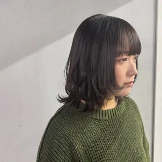ミディアム カラー #tag 佐藤璃美のヘアスタイル