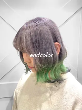 カラー 縮毛矯正／ハイライト 💙mai🐈のヘアスタイル