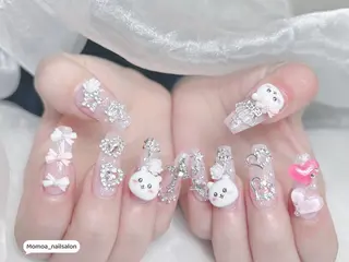 ネイル MoMoA Nail ネイル長さ出し専門店のネイルデザイン