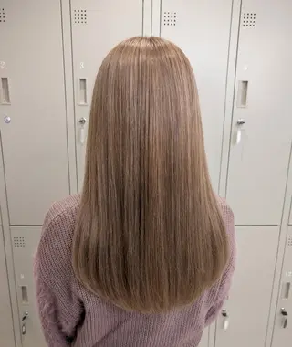 ロング カラー ブリーチなしWカラー 【艶感✨透明感】中澤のヘアスタイル