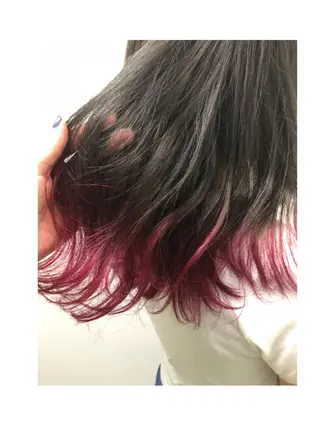ミディアム カラー コレットヘアー 田中アヤノのヘアスタイル
