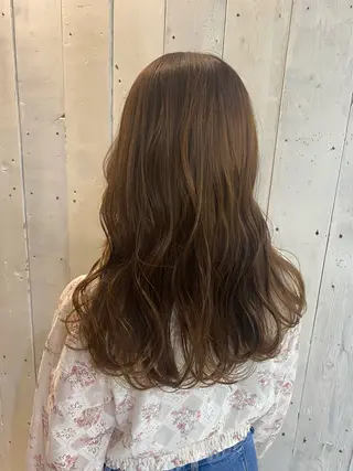 セミロング ストレート🌹カラー お任せを🌈bucoのヘアスタイル