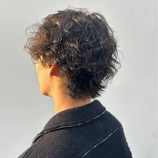 パーマ ヘアアレンジ メンズ 🫧ハイトーン×艶 カラー🫧 Rionのヘアスタイル
