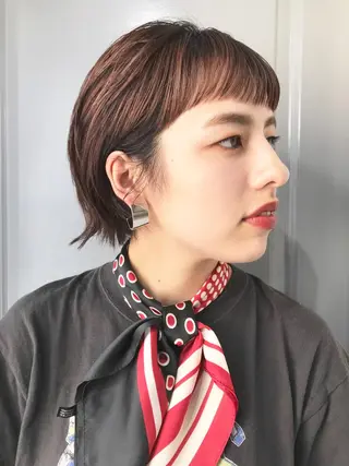 ショート カラー suvvy hairsalonのヘアスタイル