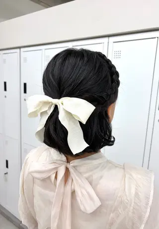 ショート ヘアアレンジ 艶カラー┊͙透明感 ┊͙横浜┊͙みゆ🩵のヘアスタイル