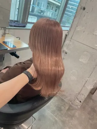 セミロング カラー ベージュカラー💖 やすひろのヘアスタイル