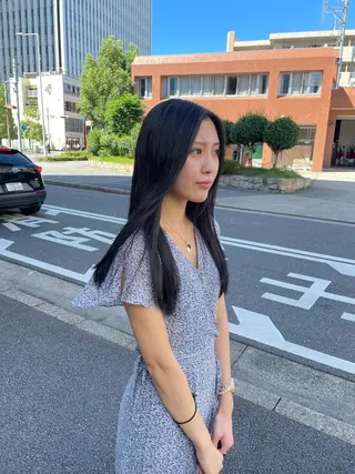 ロング カラー ヘアアレンジ 中尾 塁のヘアスタイル