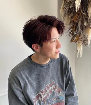 カラー メンズ 新谷 結菜のヘアスタイル