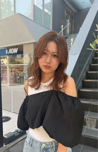 セミロング カラー "Daisy" Rio /大名・天神のヘアスタイル