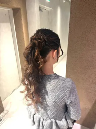 ロング ヘアアレンジ ヘアアレンジ/ カラー/hazukiのその他イメージ