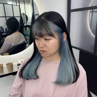 ロング カラー Ren. 🦋デザインカラーのヘアスタイル