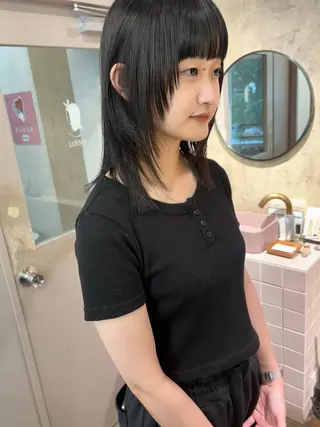ミディアム 美空🐇 レイヤー / 透明感カラー🩰のヘアスタイル