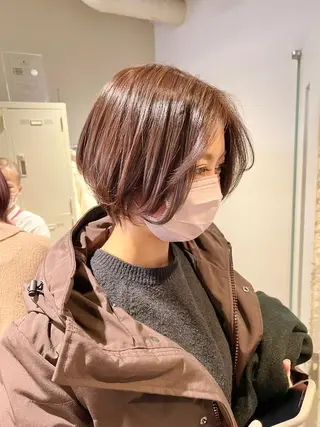セミロング カラー パーマ ヘアアレンジ メンズ キッズ ネイル マツエク・マツパ アイブロウ 上品＆韓国風 🥀海心🥀のヘアスタイル