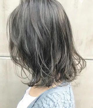 ミディアム カラー 【渋谷で人気】艶髪× 髪質改善/ツヤカラーのヘアスタイル