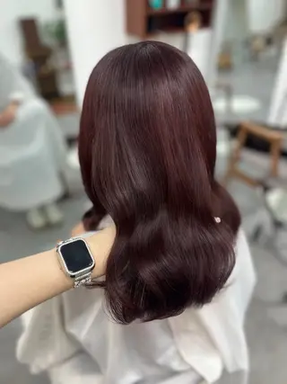 カラー 🪞艶カラー/モテ ガーリー🎀yuiのヘアスタイル