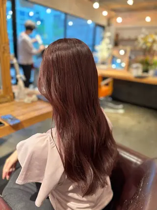 ロング カラー 髪質改善カラー ベージュ🤎YUMEのヘアスタイル