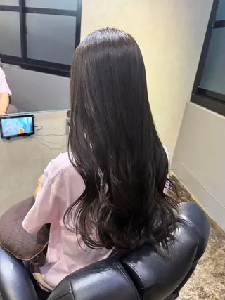 ロング カラー 透明感カラー/パーマ 🌀アオノのヘアスタイル