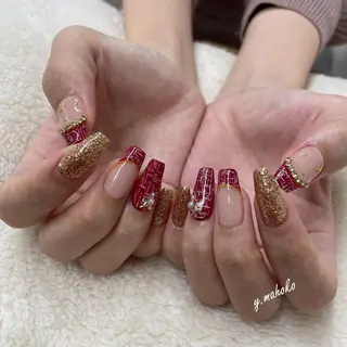ネイル パラジェル有/ 長さだし/mahoのネイルデザイン