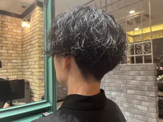 ショート パーマ メンズ 渋谷 YUUKIのヘアスタイル