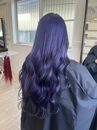 ロング カラー TIDEHAIR YUKINAのヘアスタイル