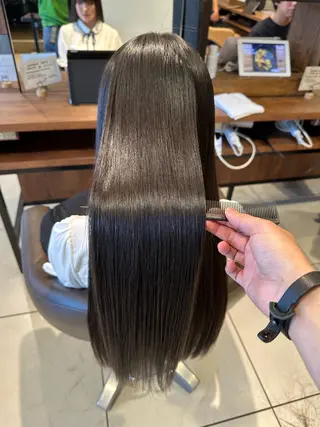 ロング カラー パーマ 【髪質改善師】小林 秀禎のヘアスタイル