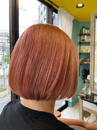 ミディアム 末石 智のヘアスタイル