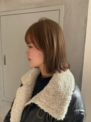 ミディアム いとう ほのかのヘアスタイル