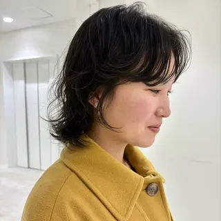 ミディアム パーマ 🌿ショート🌿 パーマ🌿淳平のヘアスタイル