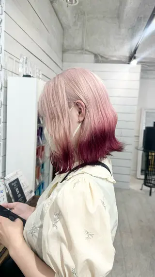ショート カラー 札幌ブリーチカラー/ ダブルカラー/ドイのヘアスタイル