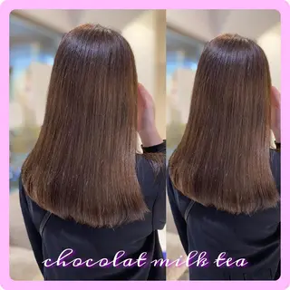 セミロング カラー 推しヘア🎀 NATSUNEのヘアスタイル