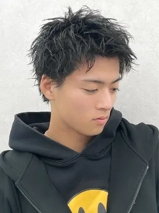 ショート パーマ メンズ スパイキーショート 浦和メンズ美容師のヘアスタイル