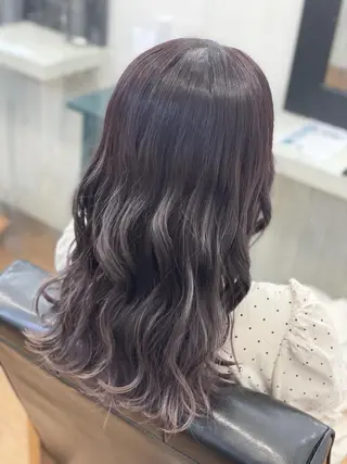 セミロング 青木 優歩のヘアスタイル
