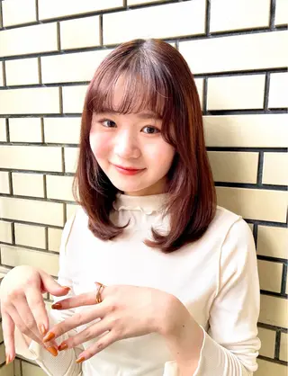 ロング カラー すぐ巻ける縮毛矯正 🍀勝倉　麗のヘアスタイル