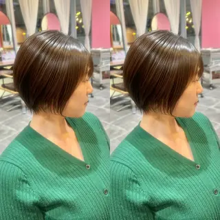 ショート 【ショートヘア】 岡 那輝のヘアスタイル