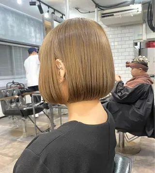 ショート カラー ボブとパーマの達人 /美容室難民の方是非のヘアスタイル