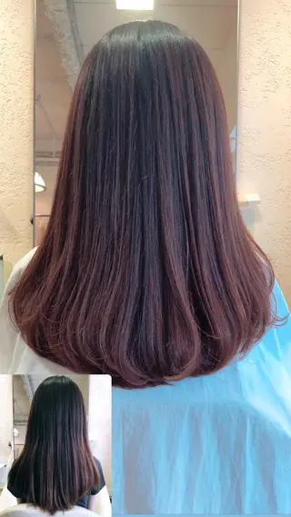 ロング 松川 紀代のヘアスタイル