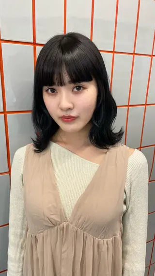 ミディアム 💍モテる艶髪 透明感カラー💖のヘアスタイル