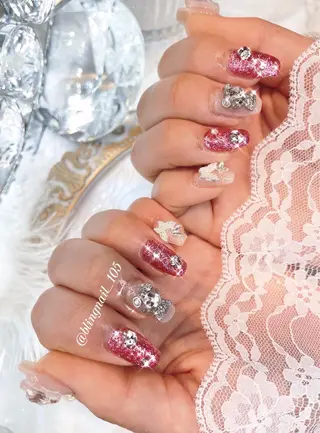 ネイル 24時まで❤︎韓国、 ワンホンネイルのネイルデザイン