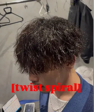 ショート パーマ メンズ 河合 倖宏のヘアスタイル