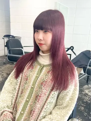セミロング カラー ヘアアレンジ HARU//原宿🤍 リピート率NO.1のヘアスタイル