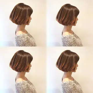ショート カラー 【ツヤ髪カラー】本郷 星音のヘアスタイル