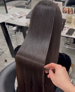 ロング りきと🦋河原町 縮毛矯正/艶カラーのヘアスタイル