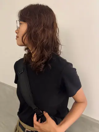 ミディアム パーマ 三谷はるな /名古屋/本山のヘアスタイル