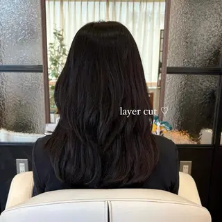 セミロング カラー 🫧 河内 瑠莉 🫧のヘアスタイル