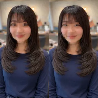 セミロング カラー 🆕TRUTH千葉店 店長Yuのヘアスタイル
