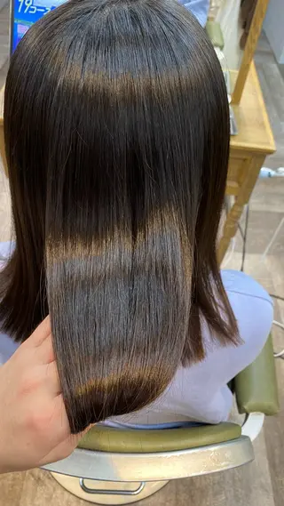 ミディアム 飯田 雷晟のヘアスタイル