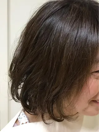 ミディアム パーマ 横田  尚登のヘアスタイル