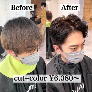 カラー メンズ メンズヘア特化 パーマ 縮毛矯正🔷のヘアスタイル